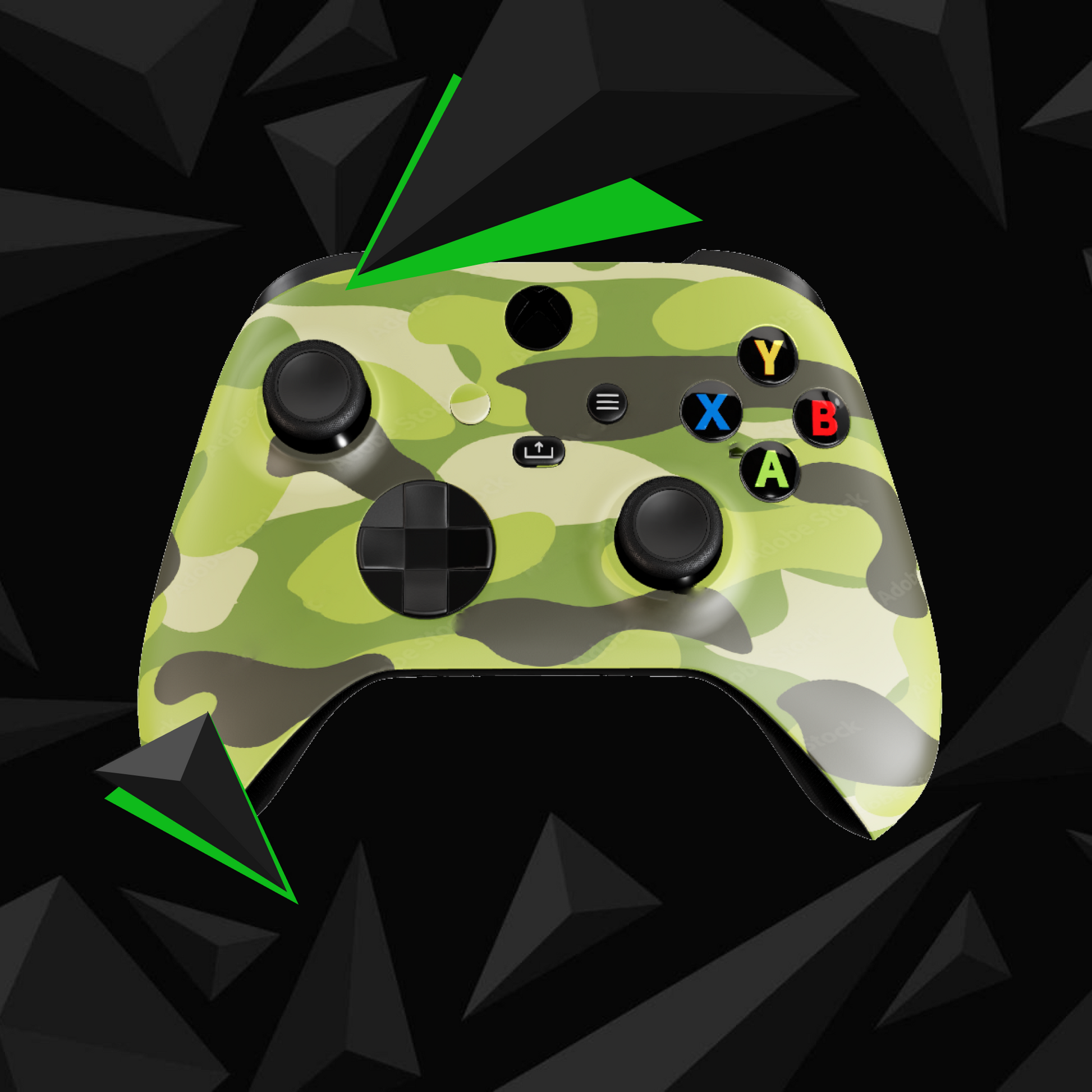 NEXON CONTROLLER XBOX GREEN CAMO